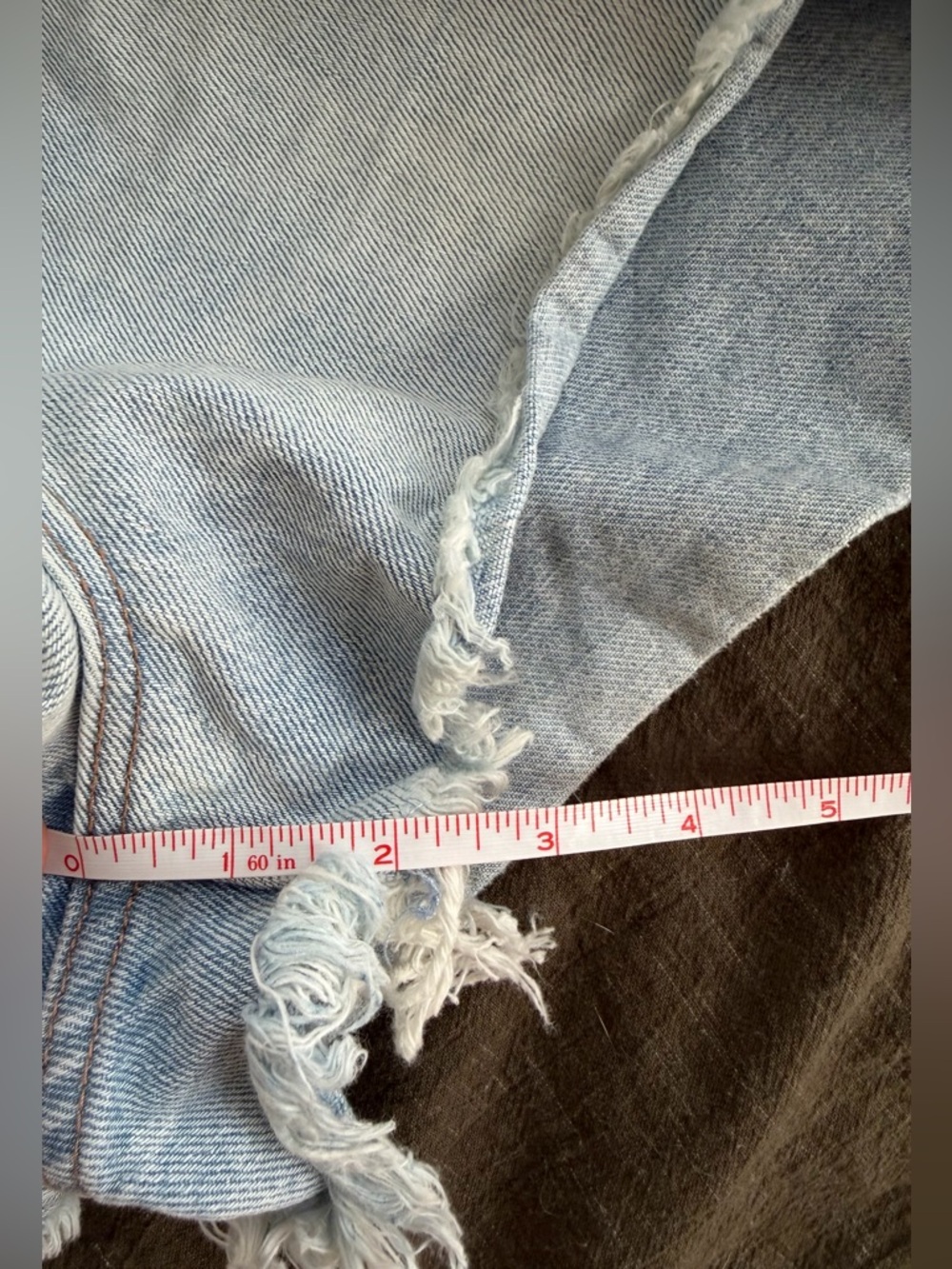 Rolla’s High Rise Cut Off Denim Shorts in Distressed Super Light Wash, 10/30 - Picture 11 of 12